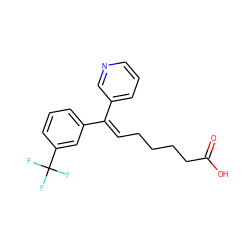 O=C(O)CCCC/C=C(\c1cccnc1)c1cccc(C(F)(F)F)c1 ZINC000026738155