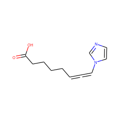 O=C(O)CCCCC=C=Cn1ccnc1 ZINC000036242061