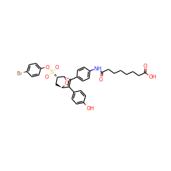 O=C(O)CCCCCCC(=O)Nc1ccc(C2=C(c3ccc(O)cc3)[C@H]3C[C@H](S(=O)(=O)Oc4ccc(Br)cc4)[C@H]2O3)cc1 ZINC000473091796