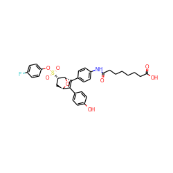 O=C(O)CCCCCCC(=O)Nc1ccc(C2=C(c3ccc(O)cc3)[C@H]3C[C@H](S(=O)(=O)Oc4ccc(F)cc4)[C@H]2O3)cc1 ZINC000473086787