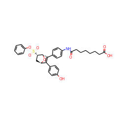 O=C(O)CCCCCCC(=O)Nc1ccc(C2=C(c3ccc(O)cc3)[C@H]3C[C@H](S(=O)(=O)Oc4ccccc4)[C@H]2O3)cc1 ZINC000473103957