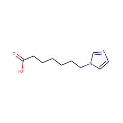 O=C(O)CCCCCCn1ccnc1 ZINC000038337191