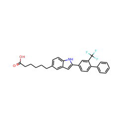 O=C(O)CCCCCc1ccc2[nH]c(-c3ccc(-c4ccccc4)c(C(F)(F)F)c3)cc2c1 ZINC000084652326