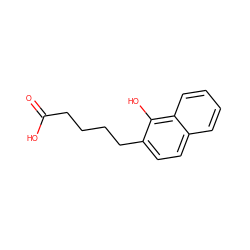 O=C(O)CCCCc1ccc2ccccc2c1O ZINC000027195989