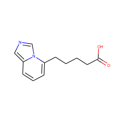 O=C(O)CCCCc1cccc2cncn12 ZINC000029404700