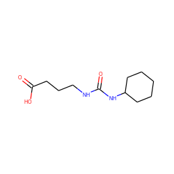 O=C(O)CCCNC(=O)NC1CCCCC1 ZINC000008754389