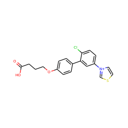 O=C(O)CCCOc1ccc(-c2cc(-[n+]3ccsc3)ccc2Cl)cc1 ZINC001772611788