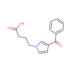 O=C(O)CCCn1ccc(C(=O)c2ccccc2)c1 ZINC000045338187