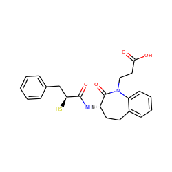 O=C(O)CCN1C(=O)[C@@H](NC(=O)[C@@H](S)Cc2ccccc2)CCc2ccccc21 ZINC000029478542