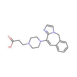 O=C(O)CCN1CCN(C2=Cc3ccccc3Cn3ccnc32)CC1 ZINC000058583880