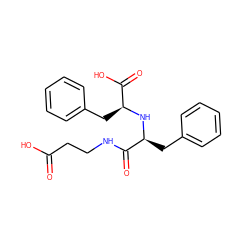 O=C(O)CCNC(=O)[C@H](Cc1ccccc1)N[C@@H](Cc1ccccc1)C(=O)O ZINC000002004035