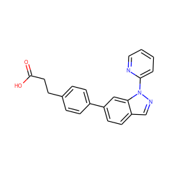 O=C(O)CCc1ccc(-c2ccc3cnn(-c4ccccn4)c3c2)cc1 ZINC001772592185