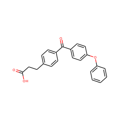 O=C(O)CCc1ccc(C(=O)c2ccc(Oc3ccccc3)cc2)cc1 ZINC000013679791