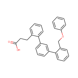 O=C(O)CCc1ccccc1-c1cccc(-c2ccccc2COc2ccccc2)c1 ZINC000013554032