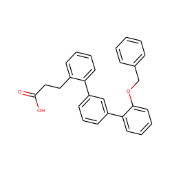 O=C(O)CCc1ccccc1-c1cccc(-c2ccccc2OCc2ccccc2)c1 ZINC000013554026