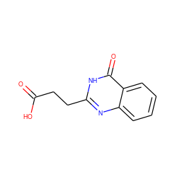 O=C(O)CCc1nc2ccccc2c(=O)[nH]1 ZINC000001556709