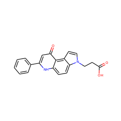 O=C(O)CCn1ccc2c3c(=O)cc(-c4ccccc4)[nH]c3ccc21 ZINC000473113683