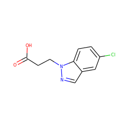 O=C(O)CCn1ncc2cc(Cl)ccc21 ZINC000045921227