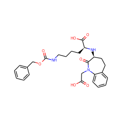 O=C(O)CN1C(=O)[C@@H](N[C@@H](CCCCNC(=O)OCc2ccccc2)C(=O)O)CCc2ccccc21 ZINC000029390040