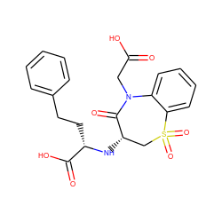 O=C(O)CN1C(=O)[C@@H](N[C@@H](CCc2ccccc2)C(=O)O)CS(=O)(=O)c2ccccc21 ZINC000029323526