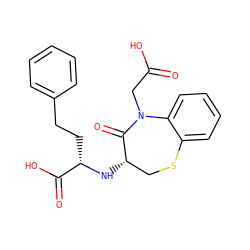 O=C(O)CN1C(=O)[C@@H](N[C@@H](CCc2ccccc2)C(=O)O)CSc2ccccc21 ZINC000029318111