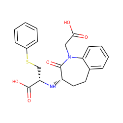 O=C(O)CN1C(=O)[C@@H](N[C@@H](CSc2ccccc2)C(=O)O)CCc2ccccc21 ZINC000029337407