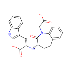 O=C(O)CN1C(=O)[C@@H](N[C@@H](Cc2c[nH]c3ccccc23)C(=O)O)CCc2ccccc21 ZINC000029390037