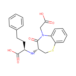 O=C(O)CN1C(=O)[C@@H](N[C@H](CCc2ccccc2)C(=O)O)CSc2ccccc21 ZINC000029318115