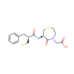 O=C(O)CN1CCSC[C@H](NC(=O)[C@@H](CS)Cc2ccccc2)C1=O ZINC000026282196