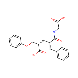 O=C(O)CNC(=O)[C@H](Cc1ccccc1)C[C@@H](COc1ccccc1)C(=O)O ZINC000027759595