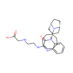 O=C(O)CNCCNc1nc2ccccc2n([C@@H]2C[C@@H]3CC[C@H](C2)N3C2CCCCCCC2)c1=O ZINC000114711347