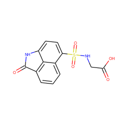 O=C(O)CNS(=O)(=O)c1ccc2c3c(cccc13)C(=O)N2 ZINC000000828930