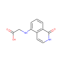 O=C(O)CNc1cccc2c(=O)[nH]ccc12 ZINC000071317583