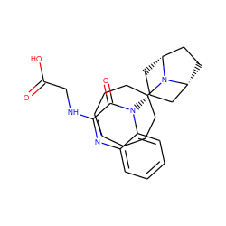 O=C(O)CNc1nc2ccccc2n([C@@H]2C[C@@H]3CC[C@H](C2)N3C2CCCCCCC2)c1=O ZINC000114712628