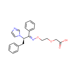 O=C(O)COCCO/N=C(\c1ccccc1)[C@@H](Cc1ccccc1)n1ccnc1 ZINC000013738927