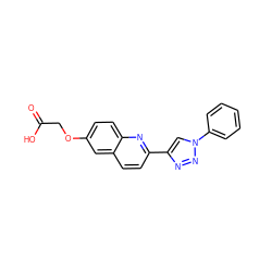 O=C(O)COc1ccc2nc(-c3cn(-c4ccccc4)nn3)ccc2c1 ZINC001772608246