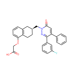 O=C(O)COc1cccc2c1CC[C@H](Cn1nc(-c3cccc(F)c3)c(-c3ccccc3)cc1=O)C2 ZINC000299854735