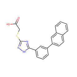 O=C(O)CSc1n[nH]c(-c2cccc(-c3ccc4ccccc4c3)c2)n1 ZINC000205441955