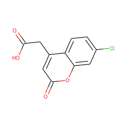 O=C(O)Cc1cc(=O)oc2cc(Cl)ccc12 ZINC000036175372