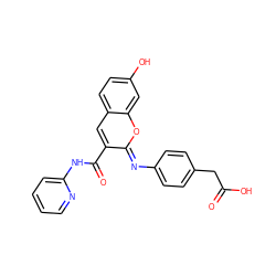 O=C(O)Cc1ccc(/N=c2\oc3cc(O)ccc3cc2C(=O)Nc2ccccn2)cc1 ZINC000096286196