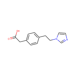 O=C(O)Cc1ccc(CCn2ccnc2)cc1 ZINC000036242047