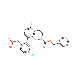 O=C(O)Cc1ccc(Cl)cc1-c1ccc(F)c2c1CN(C(=O)OCc1ccccc1)CC2 ZINC000144144938