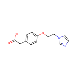 O=C(O)Cc1ccc(OCCn2ccnc2)cc1 ZINC000020253546