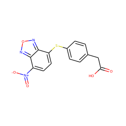 O=C(O)Cc1ccc(Sc2ccc([N+](=O)[O-])c3nonc23)cc1 ZINC000299819990