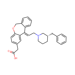 O=C(O)Cc1ccc2c(c1)/C(=C/CN1CCC[C@@H](Cc3ccccc3)C1)c1ccccc1CO2 ZINC000095577608