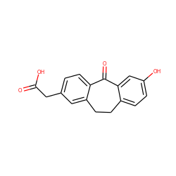 O=C(O)Cc1ccc2c(c1)CCc1ccc(O)cc1C2=O ZINC000026398339