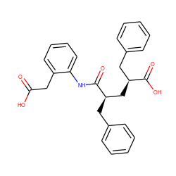 O=C(O)Cc1ccccc1NC(=O)[C@H](Cc1ccccc1)C[C@@H](Cc1ccccc1)C(=O)O ZINC000026567572