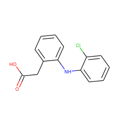 O=C(O)Cc1ccccc1Nc1ccccc1Cl ZINC000026400000