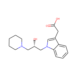 O=C(O)Cc1cn(C[C@@H](O)CN2CCCCC2)c2ccccc12 ZINC000299861043