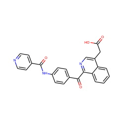 O=C(O)Cc1cnc(C(=O)c2ccc(NC(=O)c3ccncc3)cc2)c2ccccc12 ZINC000084635567